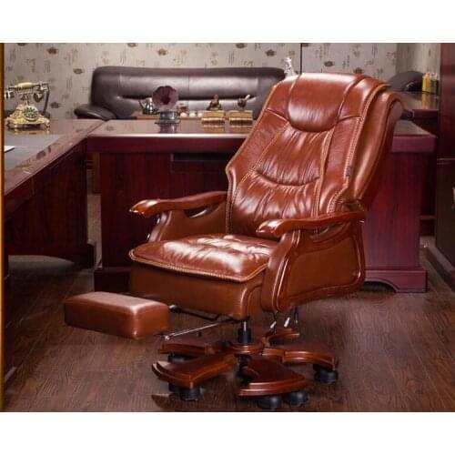 Boss chair. Real leather massage can lie double seat cushion computer chair. Home body high back office chair..023