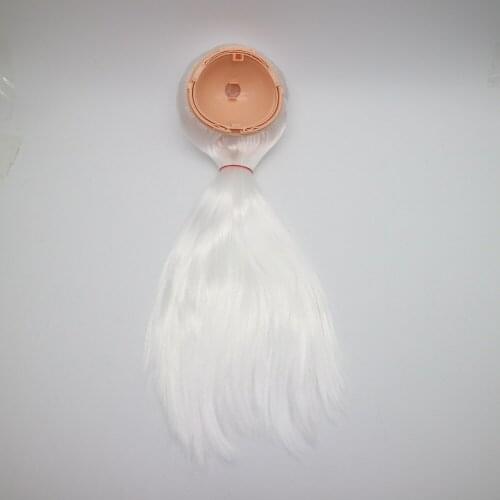 Blyth doll scalp(RBL) white hair naturn skin without bang