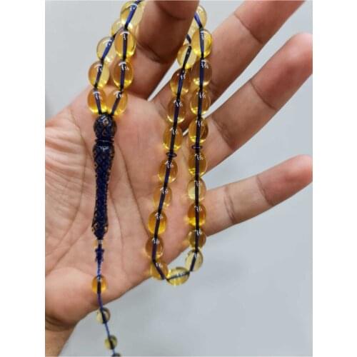 Islamic Tasbih Muslim Rosary Beads 33 Prayer Rosary For Men Bracelet For Men Accessory amber oltu amber stone Handmade Turkey