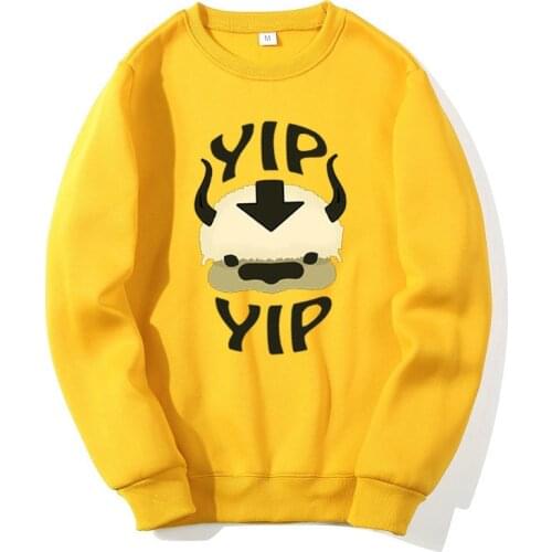 Man Fleece O Neck Sweatshirts Avatar The Last Airbender Harajuku Loose Streetwear Top Autumn Spring Pullover Hoody Mens