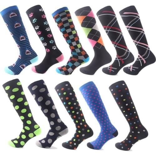 Unisex Socks Crossfit Compression Socks Medical Pressure Socks Anti Fatigue Varicose Veins Leg Relief Pain Knee High Stockings
