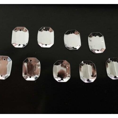 New!! 500pcs 10*14mm Square Crystal Transparent Loose Sequin Sewing,Wedding Craft,Women Kids DIY Garment Accessory