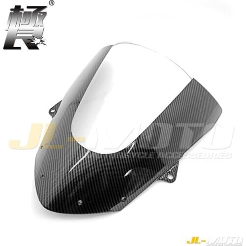 Carbon Fiber Painted Motorcycle Front Windshield Windscreen Fit For Kawasaki Ninja ZX636 ZX6R ZX6RR 2019 2020 2021