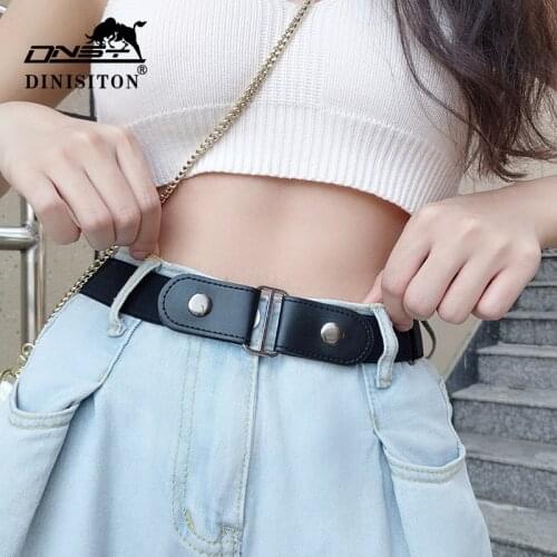 Buckle-Free Ladies Belt For Jeans And Pants Women/Mens High Stretch Elastic Waistband No Hassle No Bulge Belts Brand Girdle