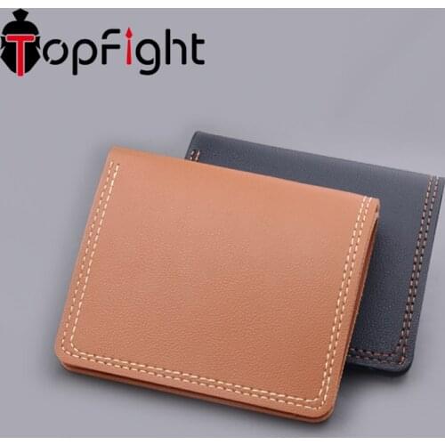 TopFight 1Pcs 2021 Clutch Womens Wallet PU Leather Credit Card Holder Short Purse Solid Color Russian Car Driving Documents