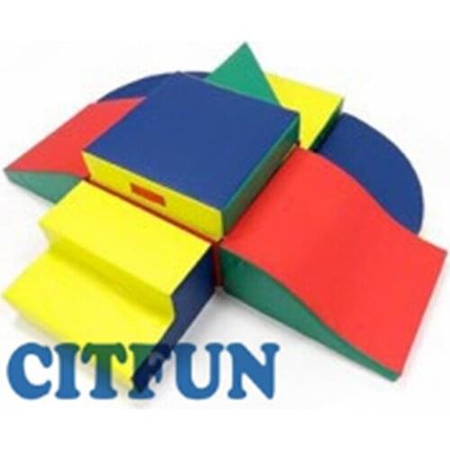 High quality kids gym equipment soft play , Eco-friendly toddler foam climbing indoor playground CIT-RT007F