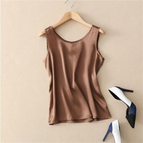 Lady Seda Hedging Shirts Female Summer Solid Oversize Thin 100% Silk Blouse Woman Hedging Silk Loose Tops Women Seda Chemise