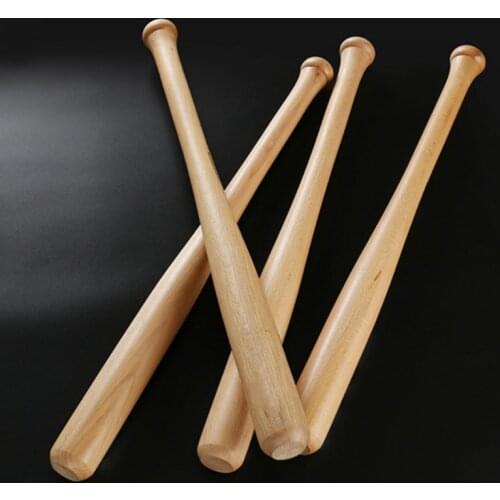 54cm Hard Wood Baseball Bat Solid Wooden Baseball Bat Professional Baseball Stick Give a sweat-absorbent hand gel, random color