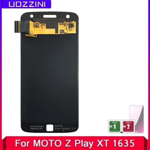 2 Pcs LCD Display For Motorola Moto Z Play XT1635 100% Working LCD Display Touch Screen Digitizer Assembly Replacement Parts