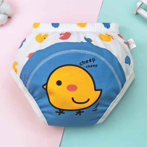 Lucky Big Cat Girls' underwear, pure cotton, childrens baby girl shorts, kids girls briefs, bottoms(blue