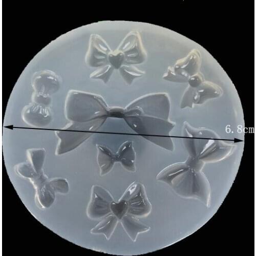 1pcs DIY bowknot Silicone Mold Decoration Pendant Epoxy Resin Jewelry Making Moulds Hand Craft accessories Crystal Mold gift