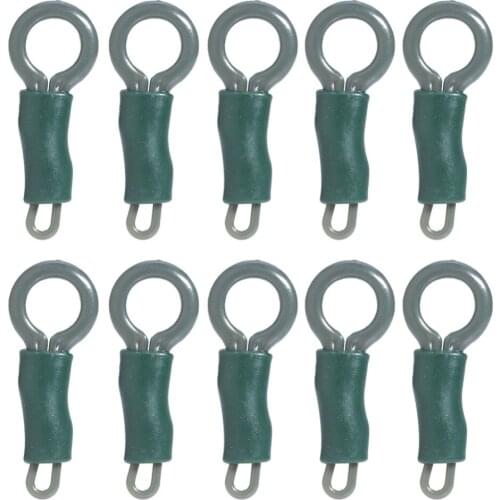 10pcs Fishing Swivels Back Lead Clips and Locking Tubes Carp Fishing Tackle Plastic Rubber Sleeves Carp Fishing Accessories