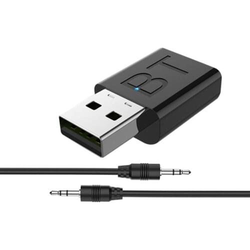 2 In 1 Wireless Bluetooth 5.0 Transmitter Receiver Adapter Stereo Audio Adapter for TV Speaker Car Kit