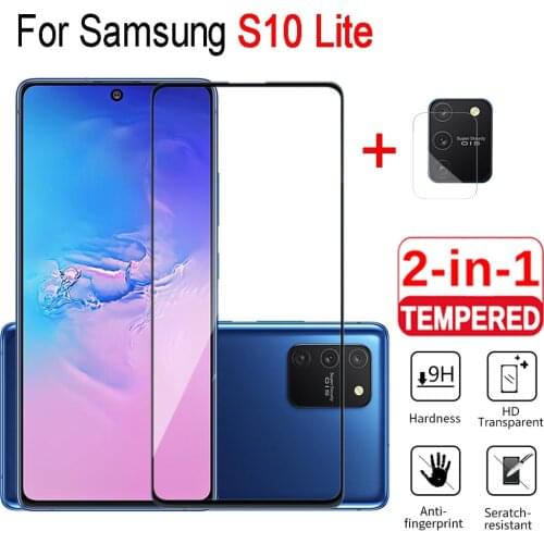 1-2Pcs Screen Protect Tempered Glass Camera Lens Film For Samsung S10 Lite S 10 Lite Safety Glass For Samsung Galaxy S10 Lite