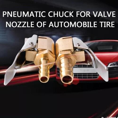 2020 New Car Tire Valve Inflatable Collet Car Pure Copper Chuck Type Air Nozzle Pneumatic Pump Adapter 6/8Mm Nozzle