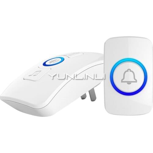 220V Wireless Doorbell Home Self-generation Without Battery Electronic Remote Control Remote Intelligent Wall Doorbell MR-M525