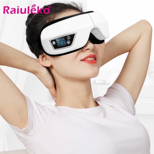 4D Smart Airbag Vibration Eye Massager Bluetooth Electric Eye Care Massager Wrinkle Fatigue Relief Infrared Therapy Massage HOT