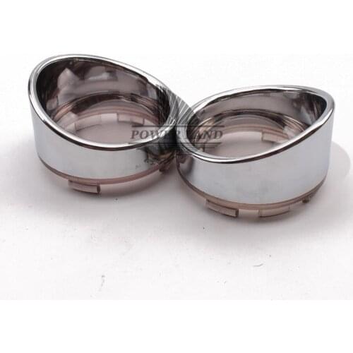 Free Shipping 1pair Chrome Housing Visor Ring Turn Signal Light Smoke Lens Cover For Harley Touring FLHR FXRT 1985-2016