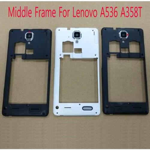 Single card Dual Card Middle Frame Housing Case For Lenovo A536 A358T With Antenna+Camera Lens Replacement