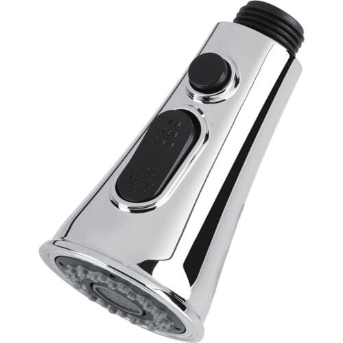 G1/2in Electroplating ABS 2-Modes Pull Out Faucet Sprayer Silver Kitchen Bathroom Basin Sink Mixer Tap Spray Head Faucet Nozzle