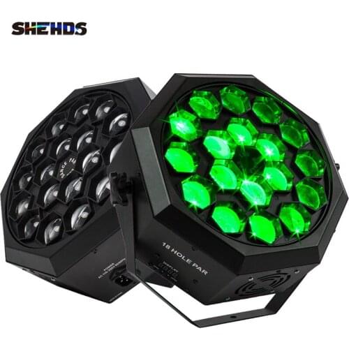 Hot Sale SHEHDS 2/4PCS Led Par Bee Eye 18x12W RGBW Professional High Quality Stage DJ Party Ballroom Bar Wedding Effect Light