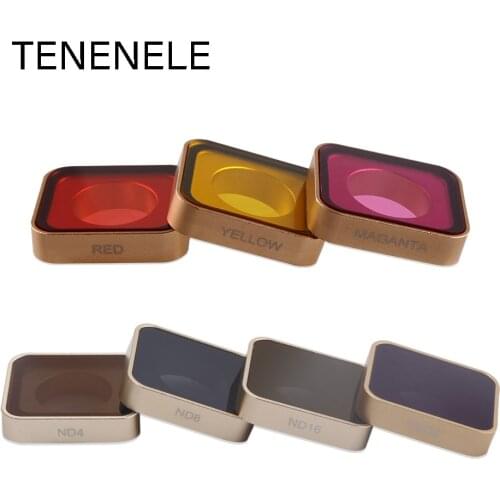 Hero5/6/7 Action Camera Filter ND 4 8 16 32 Diving Red Yellow Magenta Lens Filters For GoPro Hero 5 6 7 Sport Camera Accessories