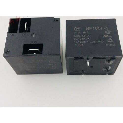 HF105F-5-012D-1HS 12VDC 4pin 30A 240VAC relays new orginal