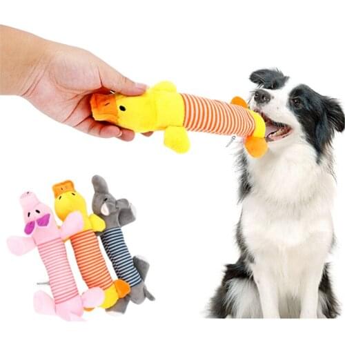 Dog toy sound doll plush squeak dog toy pet funny plush toy elephant duck pig suitable for all pets