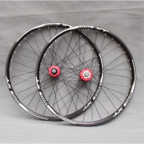 24/26/27.5/29inch Wheels Sealed Bearing Disc Brake Wheelset Double Rim 32H MTB Mountain Bike Aluminum Alloy Rims