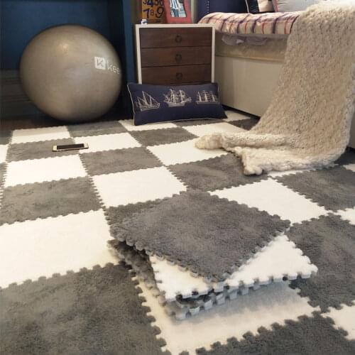 10pcs/lot Ins Flannel Carpet Bedroom Cute Rooms Bedside Stitching Floor Mats Girl Heart Tatami Soft Living Room Carpet Stitching