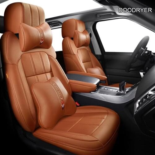DOODRYER Custom Leather car seat cover For Hyundai Veloster LAFESTA Coupe Azera Grand SantaFe Veracruz Equus Rohens car seat