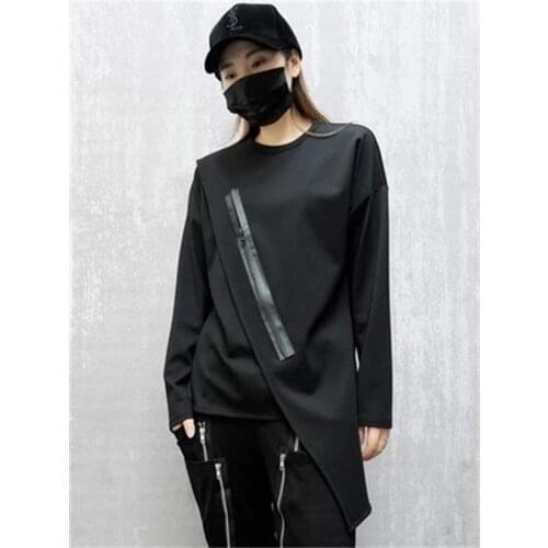 Large size early spring in Europe and the United States irregular patchwork jacket casual personality loose womens clothing