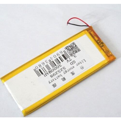 Tablet PC supply polymer lithium battery 525298/3000mAh, Bo Italian special lithium battery , 3.7V