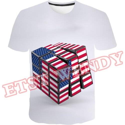Boys футболки Rubiks Cube Mens T-Shirt Funny Tee Dogecoin Harajuku Kids Clothes 4-14T Casual Tops Summer 3D Cartoon T-Shirts
