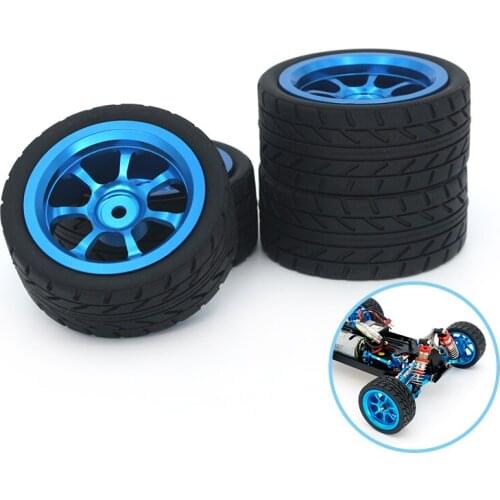 High-speed car accessorie tire wheels Set Hard Plastic Tyre Set for On-road Vehicle Drifting RC Car Toy Part Rally Tire Tyre
