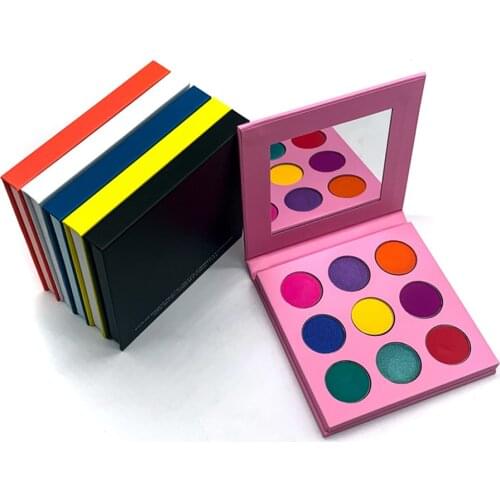 20 Pcs DIY Eyeshadow Pallete Wholesale Customized Label Shimmer Matte Empty Eye Shadow Pallete Makeup Private Label Eye Glitter
