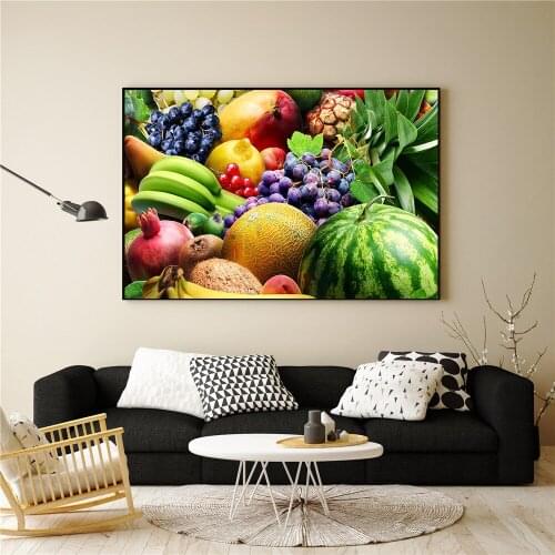 Fruits Posters Wall Art Kitchen Decor Creative Art Modern Canvas Painting Nordic Posters and Prints for Dining Room Home Decor