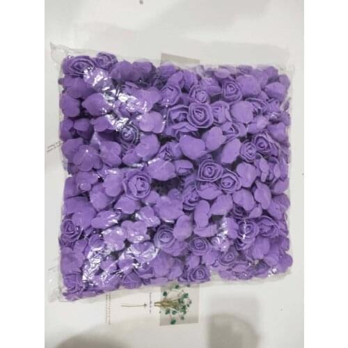 Foam fake rose flower DIY Rose Bear Accessories 3cm dia 500PCS /lot PE Artificial small Rose Flower Heads for valentines day