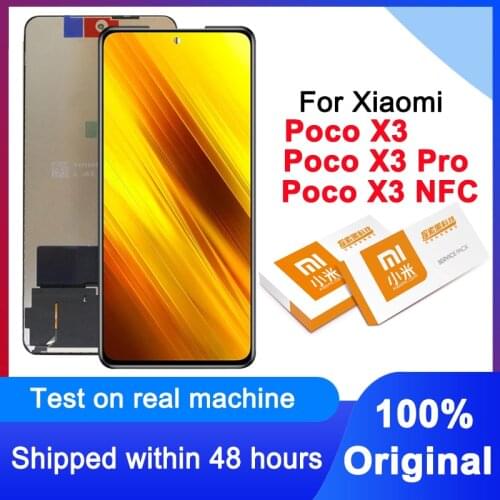 100% Tested 6.67'' Display Replacement For Xiaomi Poco X3 LCD Touch Screen Digitizer Assembly For Xiaomi Poco X3 NFC LCD Panel