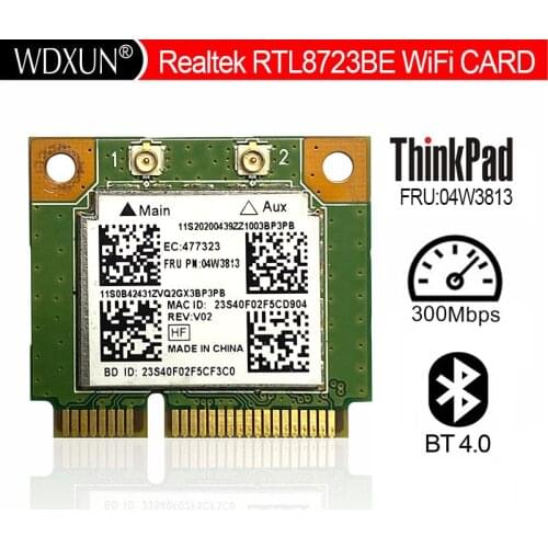 Realtek Rtl8723be For Lenovo Thinkpad E440 E540 S440 S540 Special Wireless Card Fru: 04w3818 Wifi Module 300mbps Pci-e