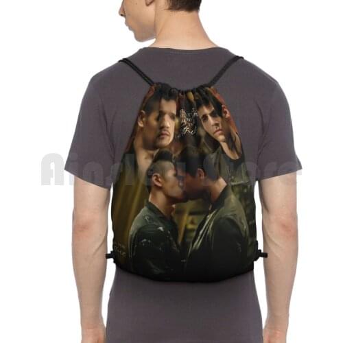 Malec Kiss Backpack Drawstring Bag Riding Climbing Gym Bag Shadowhunters Shadowhunters Tv Shadowhunters Season 2 Clare The