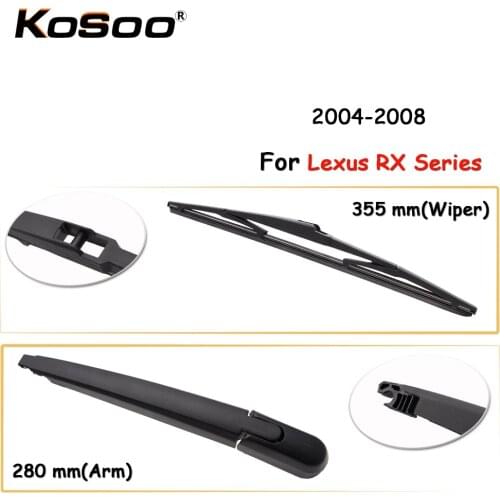 KOSOO Auto Rear Car Wiper Blade For Lexus RX Series,355mm 2004-2008 Rear Window Windshield Wiper Blades Arm,Car Accessories