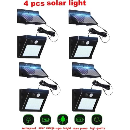 30 LED Solar light PIR Motion Sensor Solar Power night lamp LED Garden Light Outdoor Security Solar Wall Lamp Waterproofoptional