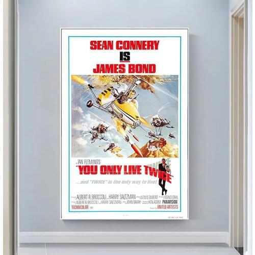 V0983 You Only Live Twice Vintage Classic Movie Wall Silk Cloth HD Poster Art Home Decoration Gift