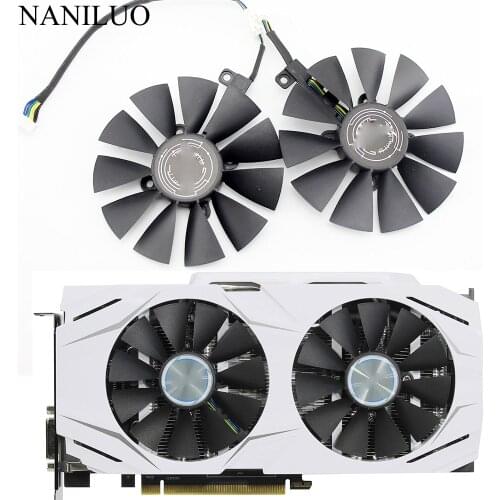 2PCS 87MM Graphic Card Cooling Fan For ASUS DUAL GeForce GTX1060-O6G PLD09210S12HH DC12V 0.40A