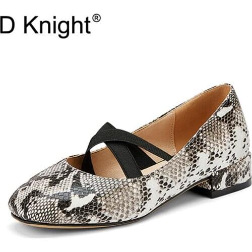 Plus Size 33-48 46 Snakeskin Women Flat Loafers Shoes Elastic Band Low Heel Shoes Woman Ballet Flats Slip On Ladies Casual Shoes