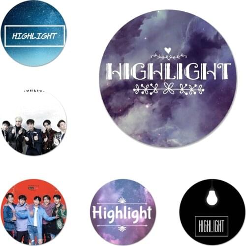 58mm Highlight kpop Korean group boy Icons Pins Badge Decoration Brooches Metal Badges For Backpack Decoration