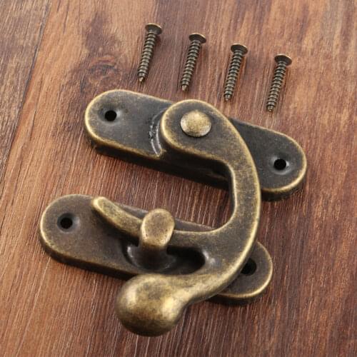 1pc 101*85mm Box Hasps Leather Craft Bag Decorative Jewelry Gift Wine Wooden Box Hasp Latch Hook