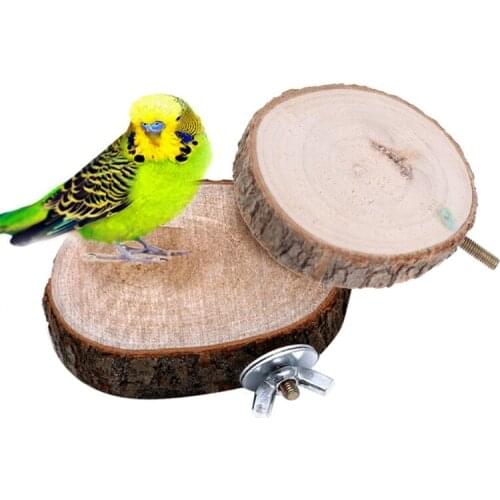 1 Pc Pet Bird Parrot Chew Toy Wooden Hanging Swing Birdcage Parakeet Cockatiel Cages Tool Accessories