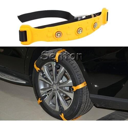 10pcs/set Car Tire Snow Chains Beef Tendon VAN Wheel Tyre Anti-skid TPU Chains 37 x 4.7cm car accessories